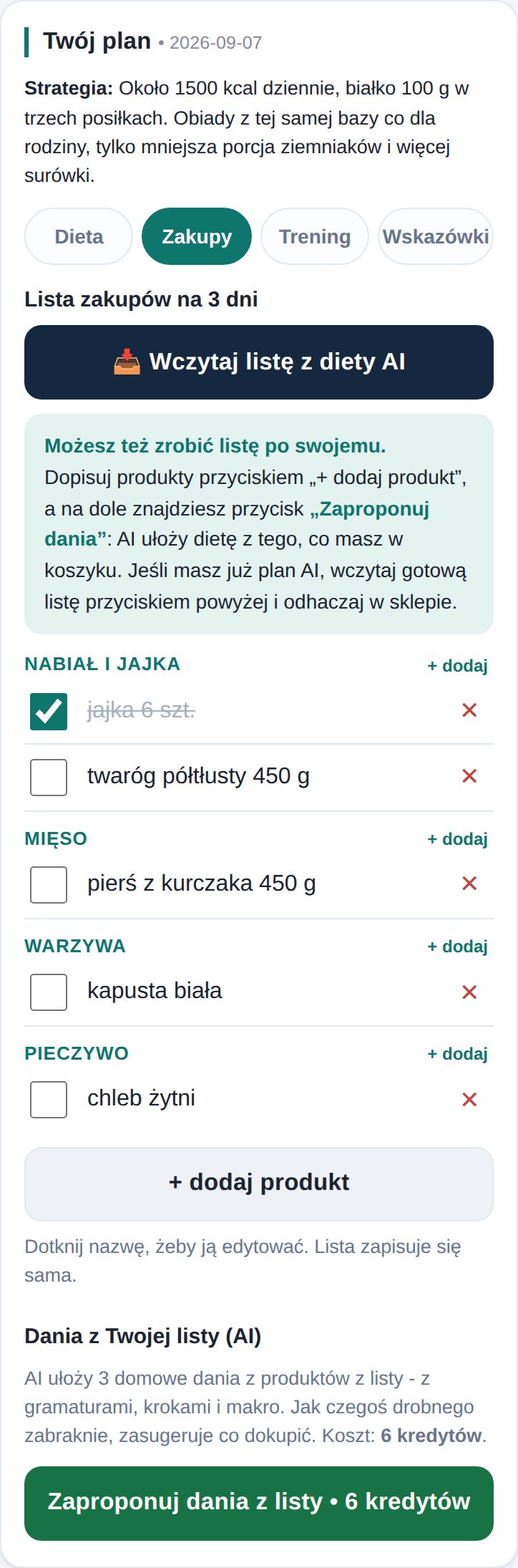 Lista zakupów